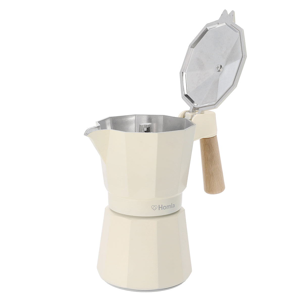 Homla Mia Mokka Coffee Maker Beige 6 Cup