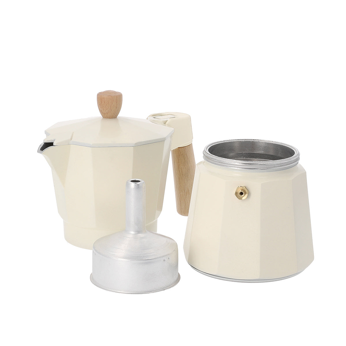Homla Mia Mokka Coffee Maker Beige 6 Cup