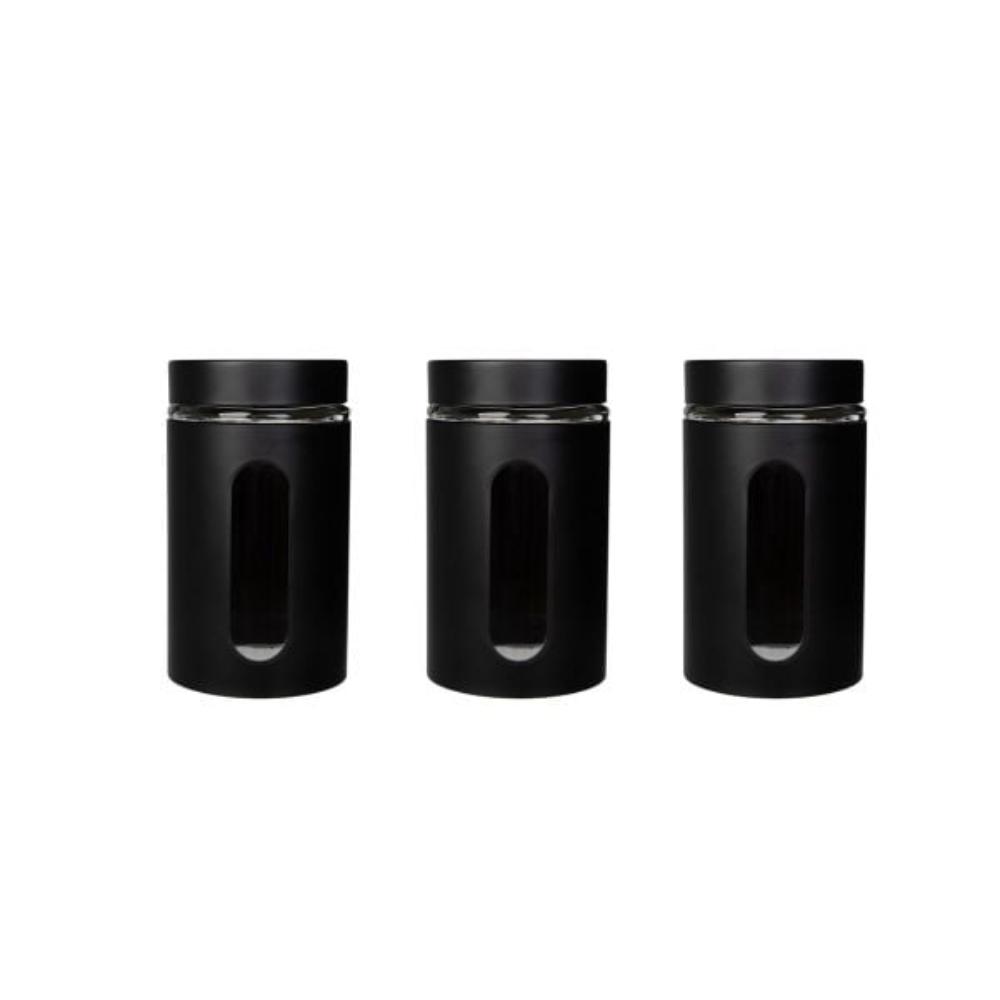 Homla B2Lenze Set Of Containers Black 3 Pcs..