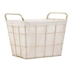 Homla Lorrey Basket White 42X27X49 cm