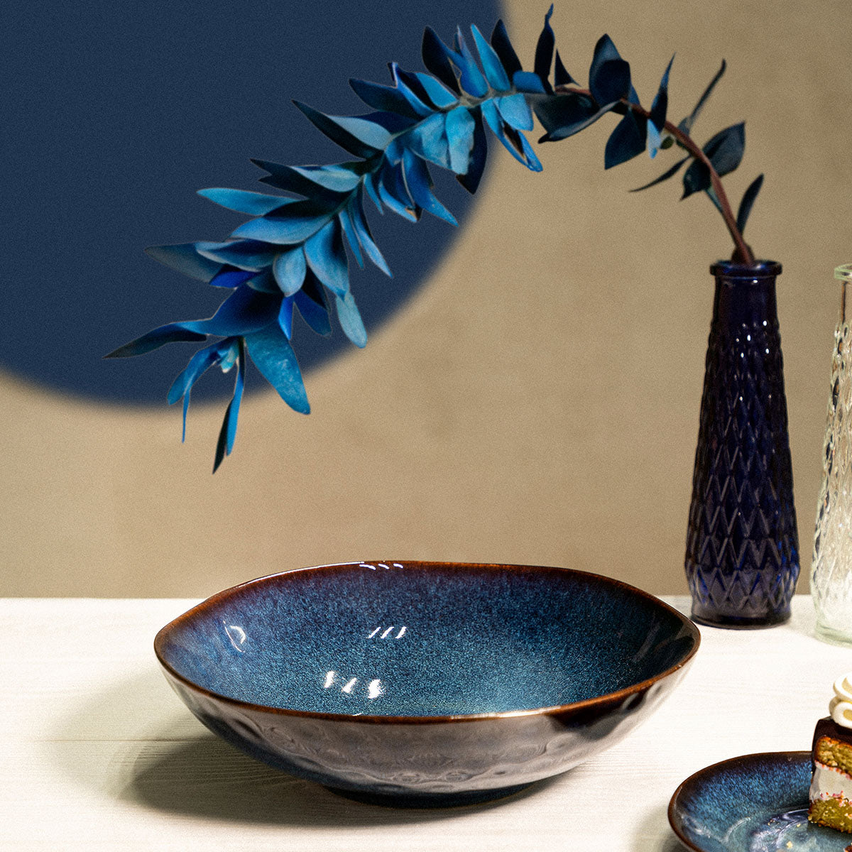 Homla Casper Bowl Navy Blue 26cm