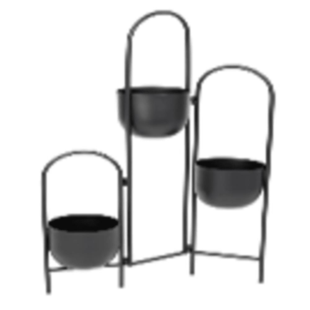 Homla Floero Pots Black 49X14X80 cm