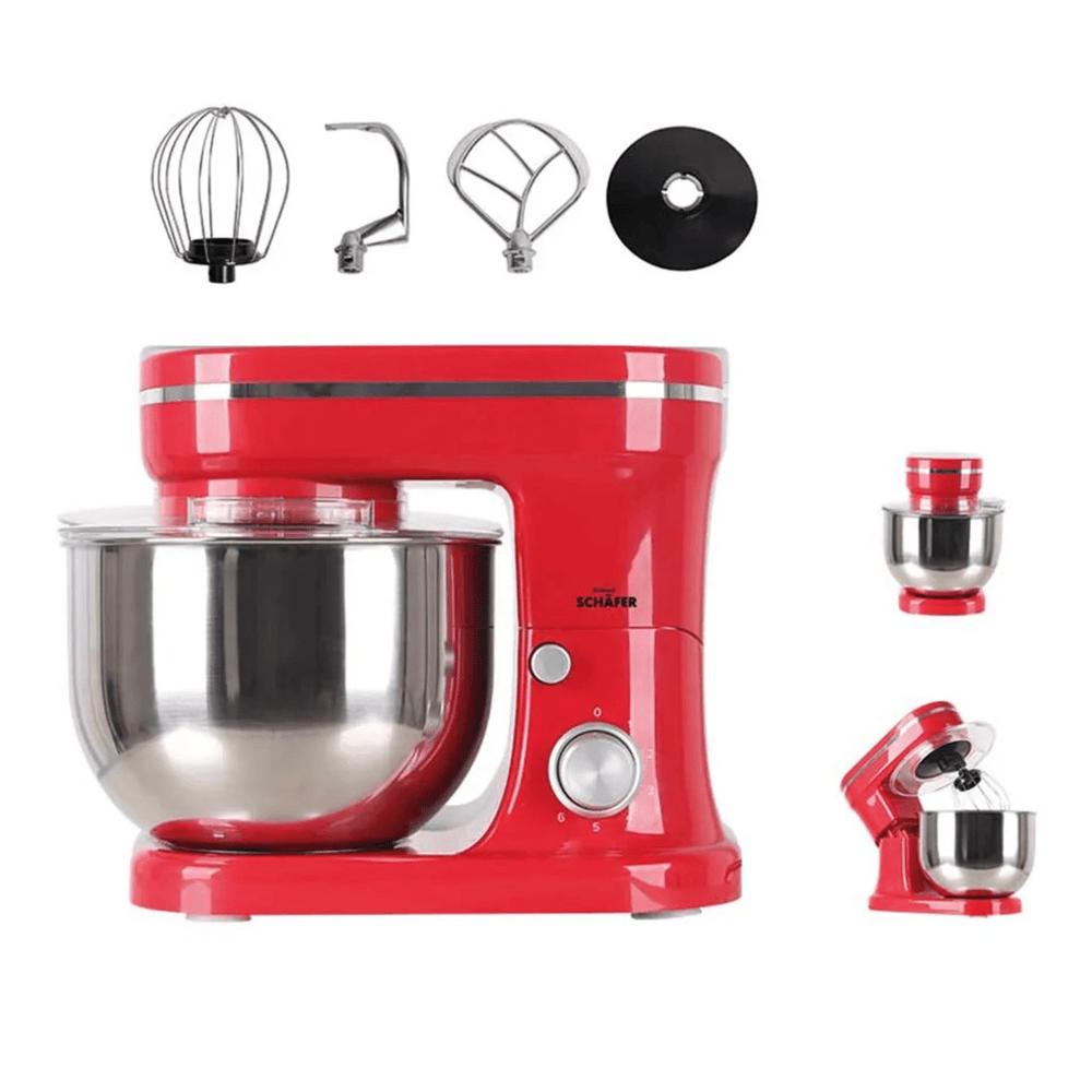 Michelino Food Processor 1200 Watt - Red Glossy