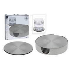 Coaster Set Stainless Steel 6pc ,