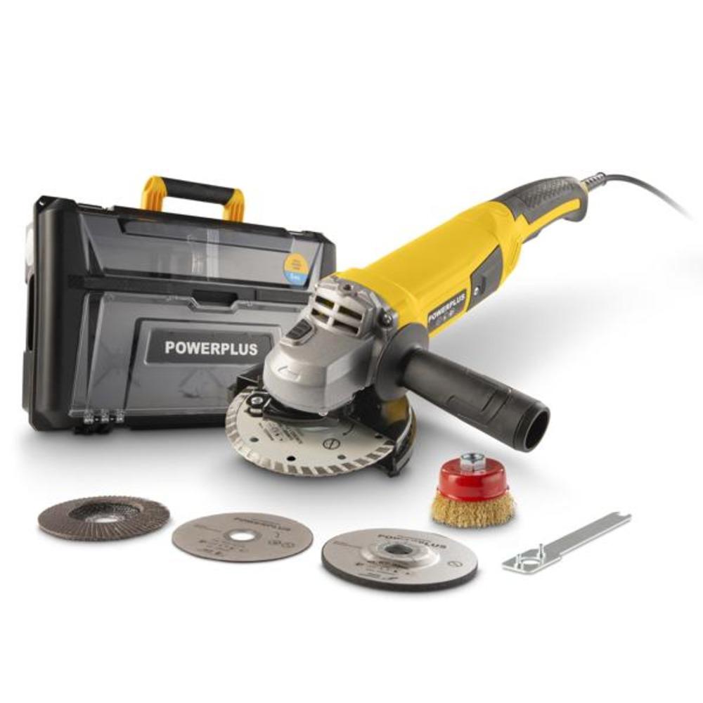 Powerplus  Angle Grinder 1200W - 125Mm - 5 Accessoires