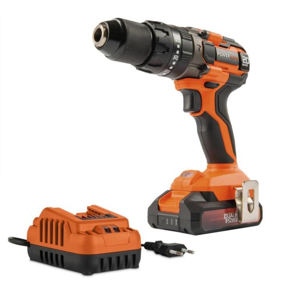 Powerplus  Impact Drill Screwdriver 20V Incl. Battery 20V 2.0AH And Charger 2.0A