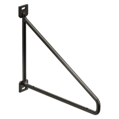Spaceo Lumo 14cm Triangle Shelf Bracket - Metal Black