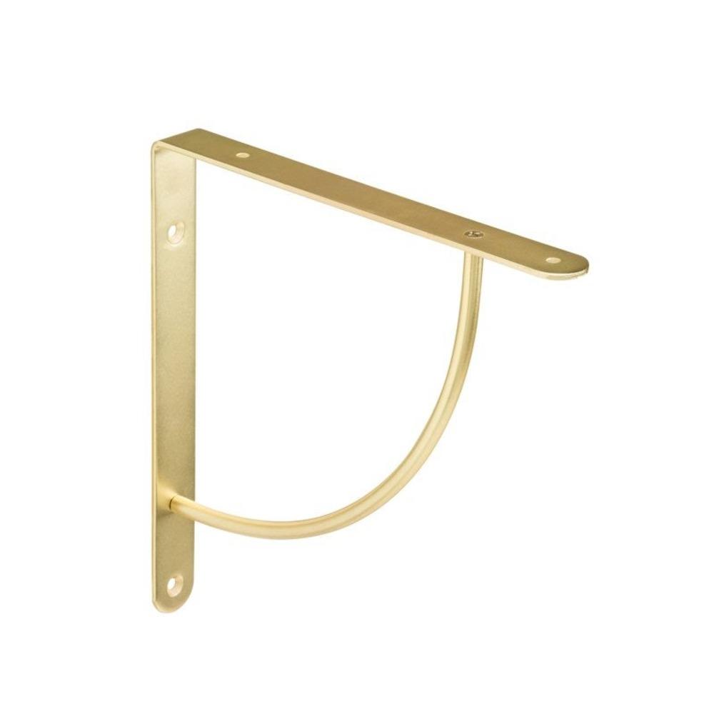 Bi Bop 23 x 23cm Shelf Bracket 40kg - Brass