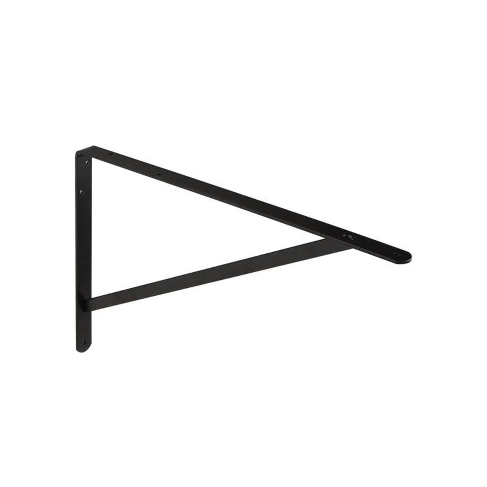 Dolmen 32.3 x 50cm Shelf Bracket 70kg - Black