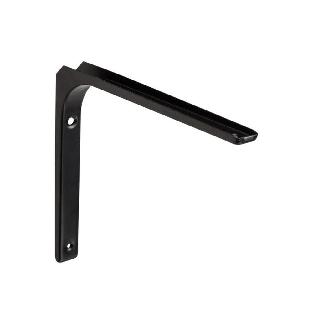 Modern 25 x 30cm Shelf Bracket 30kg - Black