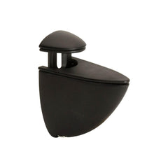 Glass Shelf Bracket Set of 2 Pieces 0.2cm to 0.6cm - Black