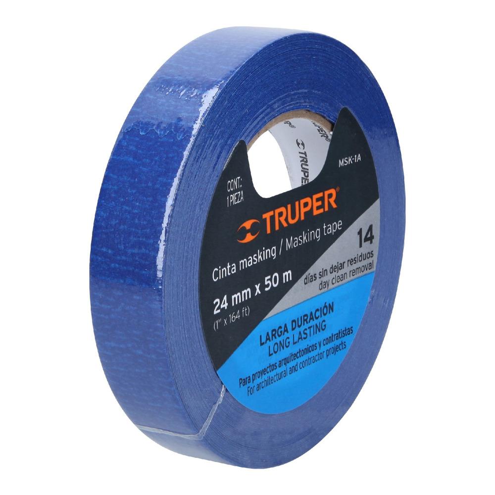 Truper  1" x 50 m, Blue Masking Tape