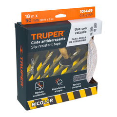 Truper2" Black / Yellow Anti Slip Tape, 60 Ft,