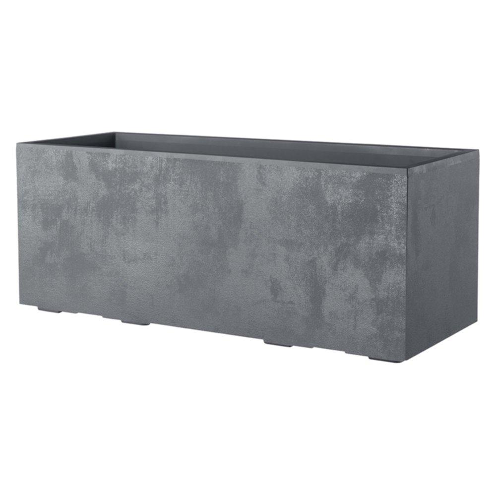 Deroma Millennium Cassetta Planter 79x39x39cm - Grey