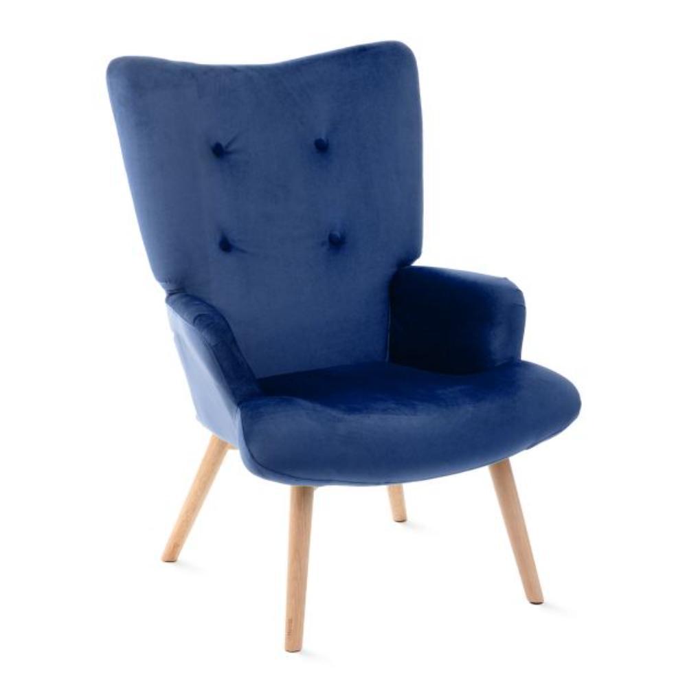 Homla Moss Armchair Navy Blue 50X96 Cm