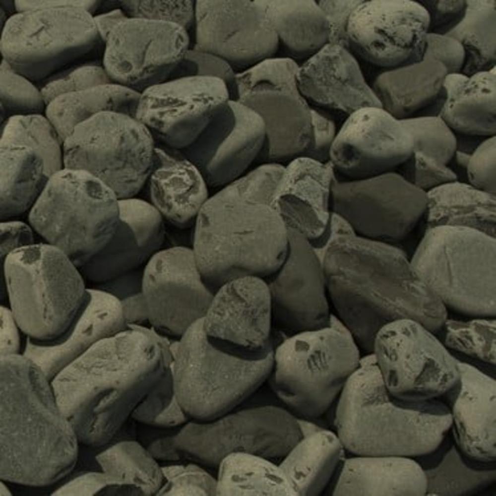 Black Ebony Marble Pebbles 40/60mm 25kg Bag