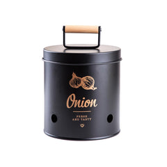 Homla Yennis Onion Container Black 15x14cm