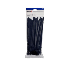 Lexman Cable Tie Pack of 100 Pieces 20cm x 0.75cm - Black