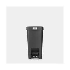 STEPUP PEDAL BIN DK GREY 10 LITRE