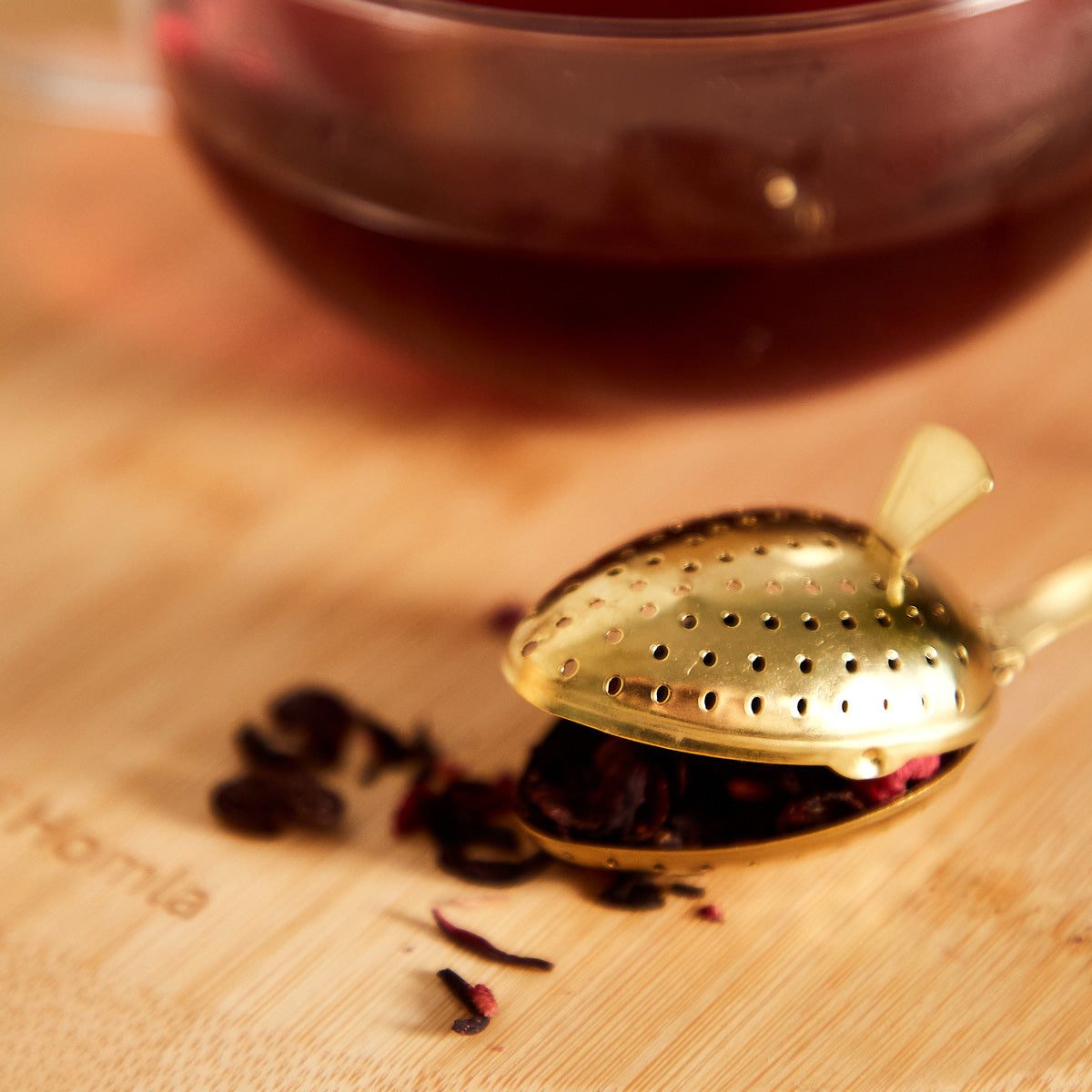 Homla Jalo Tea Infuser Spoon Golden  20X4 Cm
