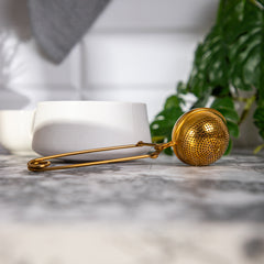 Homla Jalo Tea Infuser w grip Golden 17X5X3,5 Cm