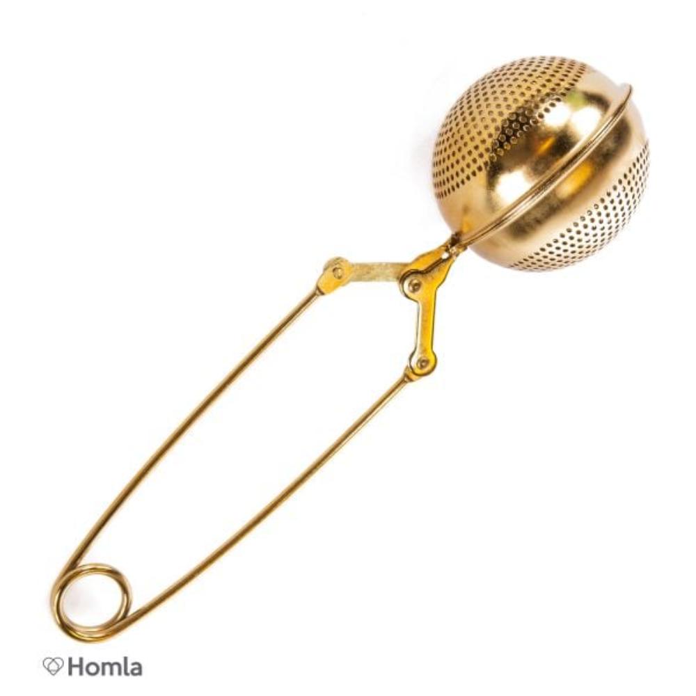 Homla Jalo Tea Infuser w grip Golden 17X5X3,5 Cm
