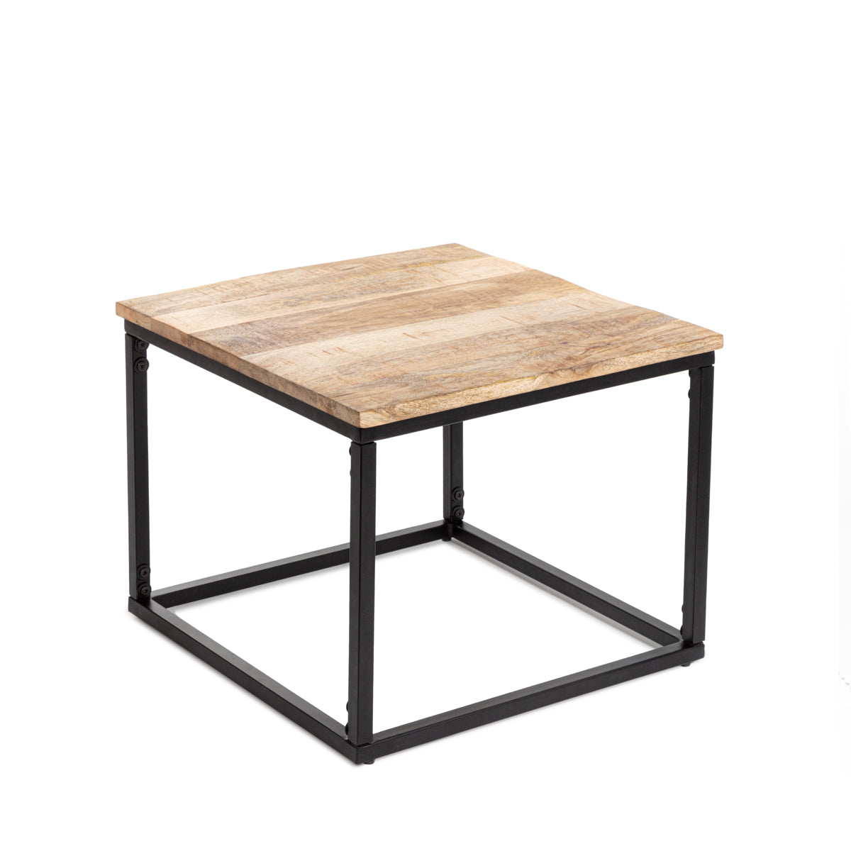 Homla Coffee Table Set  Maya  Solid Mango Wood + Metal  110X60X45 Cm/50X50X40Cm