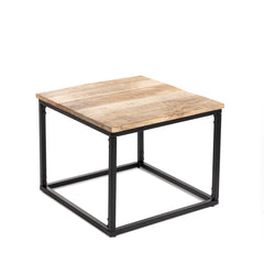Homla Coffee Table Set  Maya  Solid Mango Wood + Metal  110X60X45 Cm/50X50X40Cm