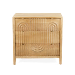 Homla Dresser  Surat  Solid Mango Wood With 3 Drawers  76X40X75cm