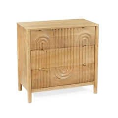 Homla Dresser  Surat  Solid Mango Wood With 3 Drawers  76X40X75cm