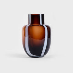 Homla Pinato Glass Vase Brown 14X20 Cm