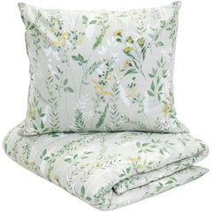 Homla B2 Hellian Essentials Bed Cotton Pistachio w Floral   220X200 Cm