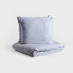 Homla Delene Bedding Microfiber  Jacquard white and Blue 220X200 + 2*50X60 Cm