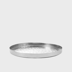 Homla Dritto Tray Hammered Silver 23X23X1.5