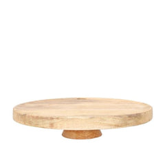 Homla Sjal Mango Wooden Platter Natural on leg33X7 Cm