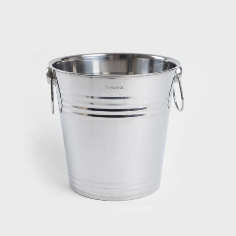 Homla Bucket  Moi  Silver  4 L