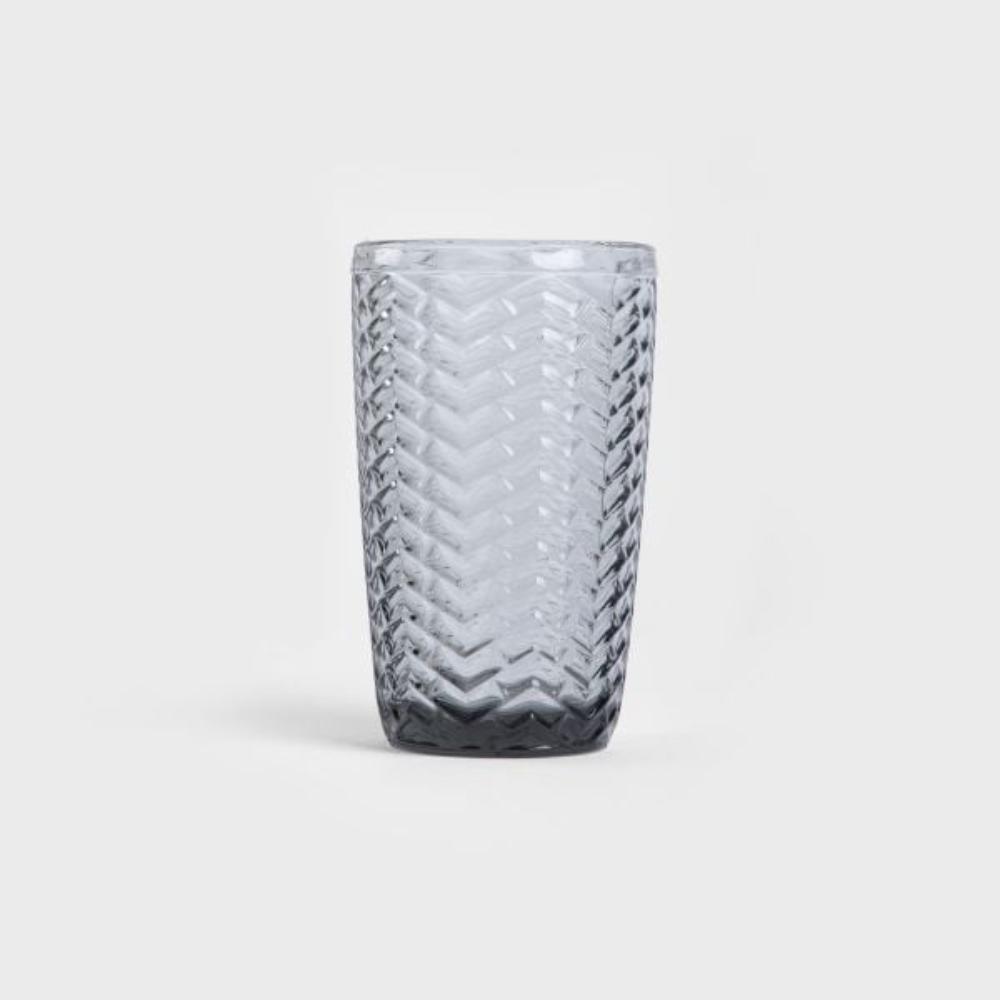 Homla Glass  Lunnis  Tall Grey Glass  4 pcs 0.35 L