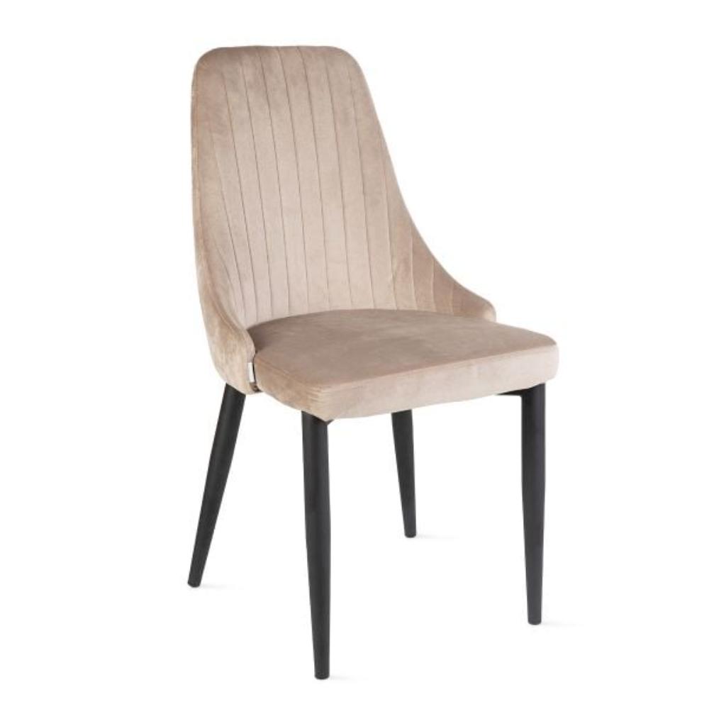 Homla Chair  Louis  Velour Beige 45X45X90 Cm