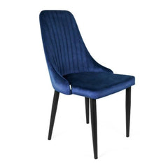 Homla Chair  Louis  Navy Blue Velour  45X45