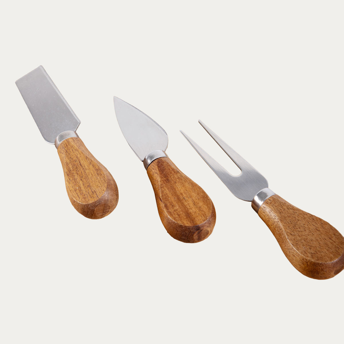 Homla Serving Board  Nevado  With 3 Knives  48X20 Cm