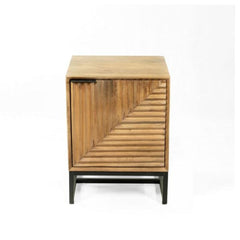 Homla Bedside Table  Delhi  Solid Mango Wood  43X40X58 Cm