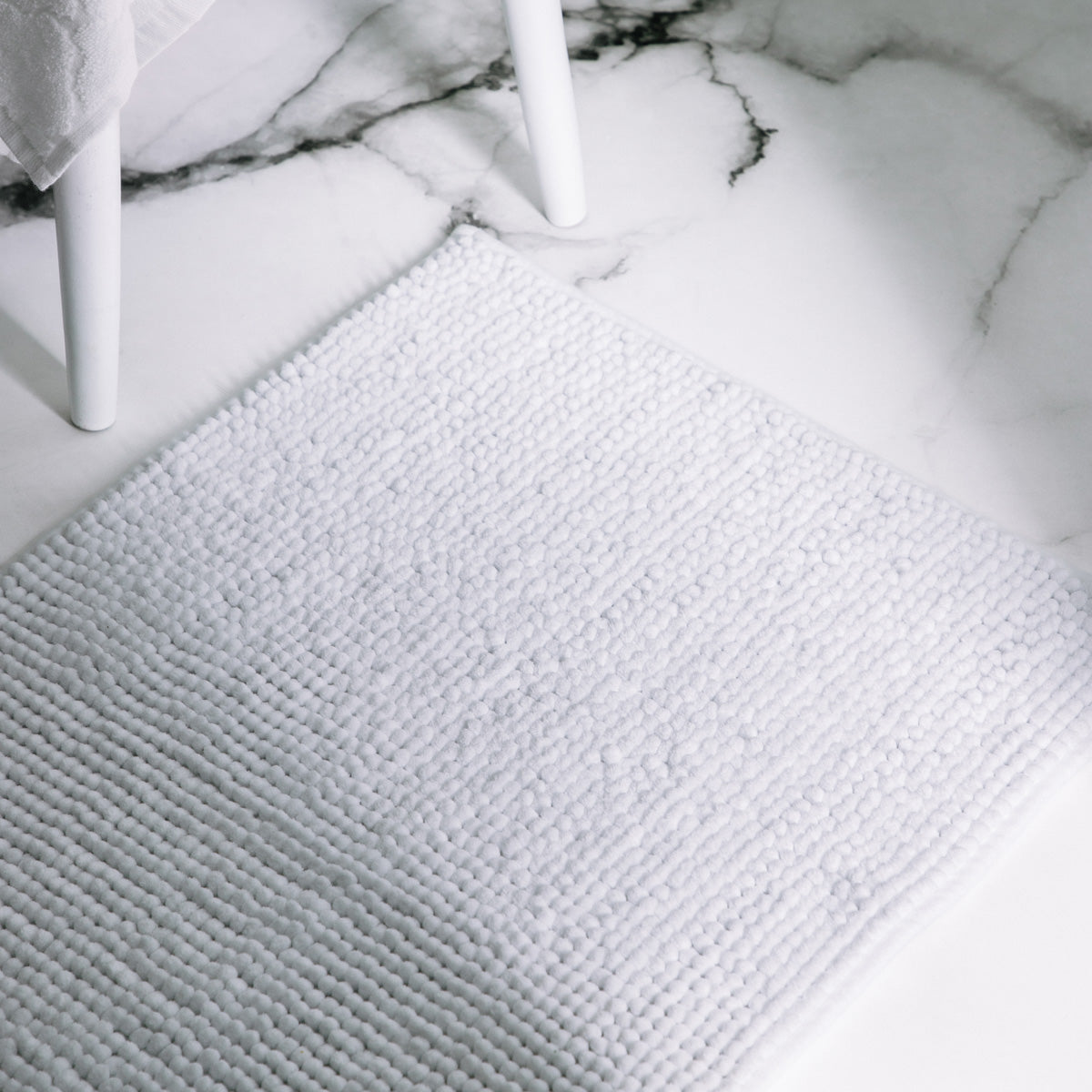 Homla Bathroom Rug  Jon  Non-Slip White  50X70 Cm