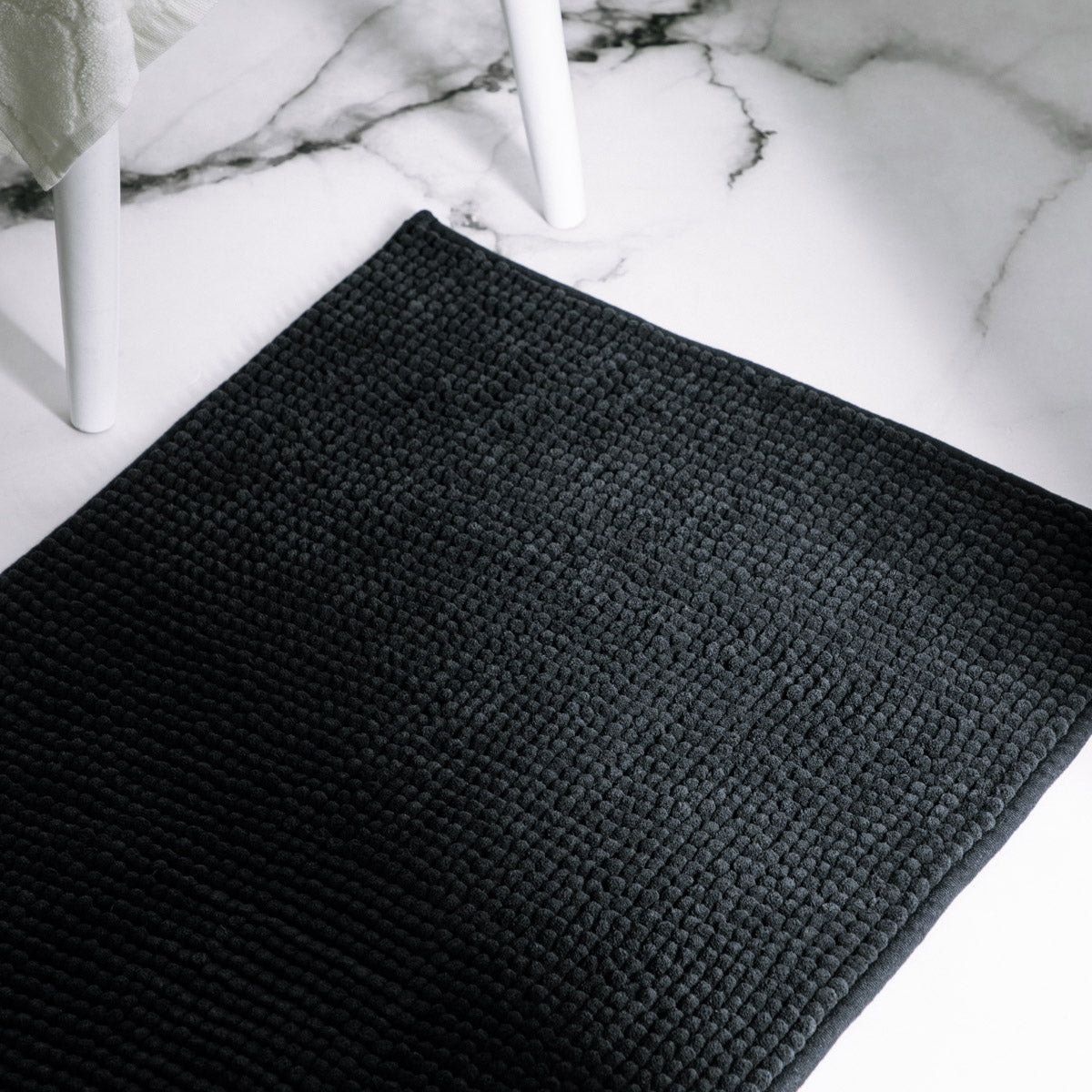 Homla Bathroom Rug  Jon  Non-Slip Black  50X70 Cm