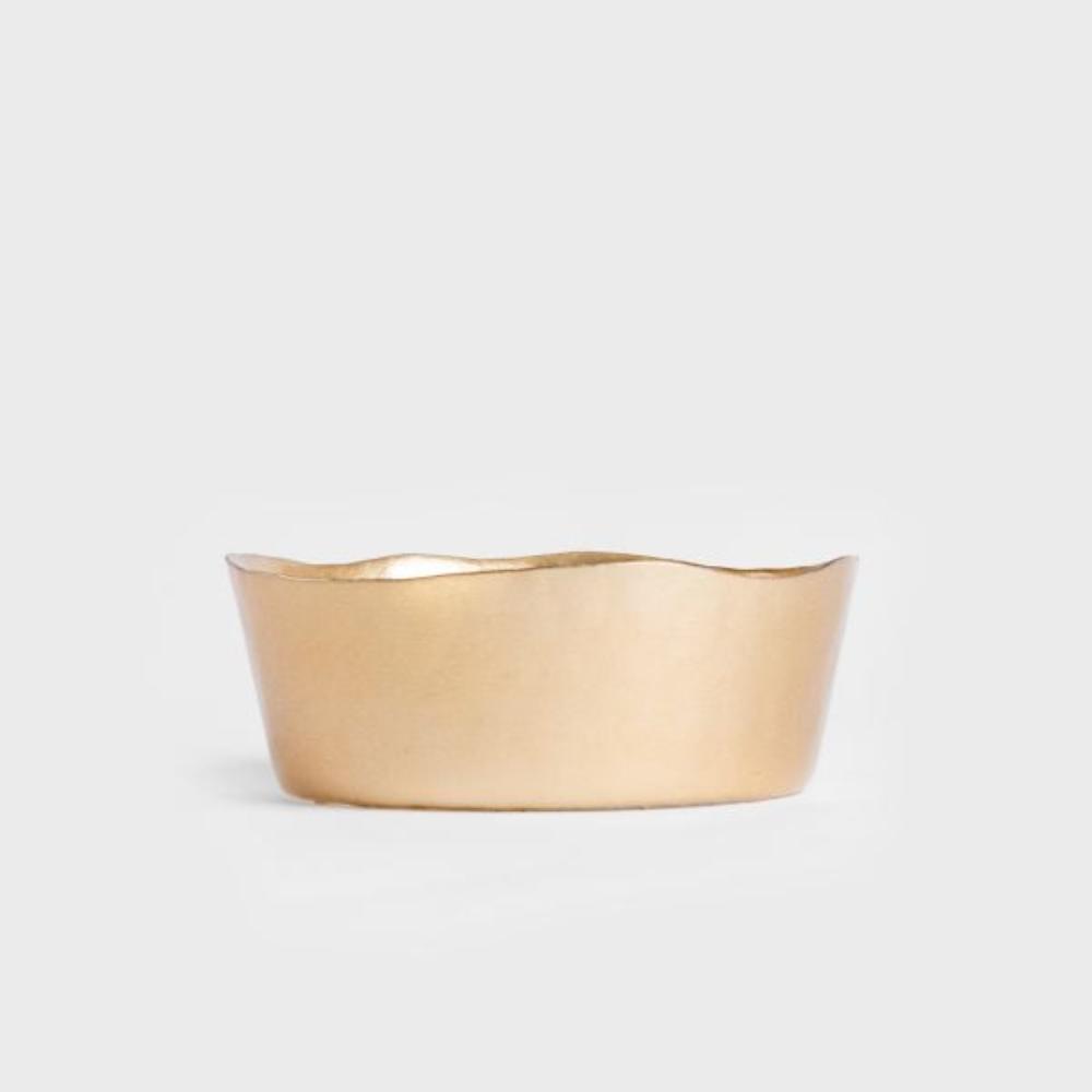 Homla Lindo  Gold Glossy Bowl  21 Cm