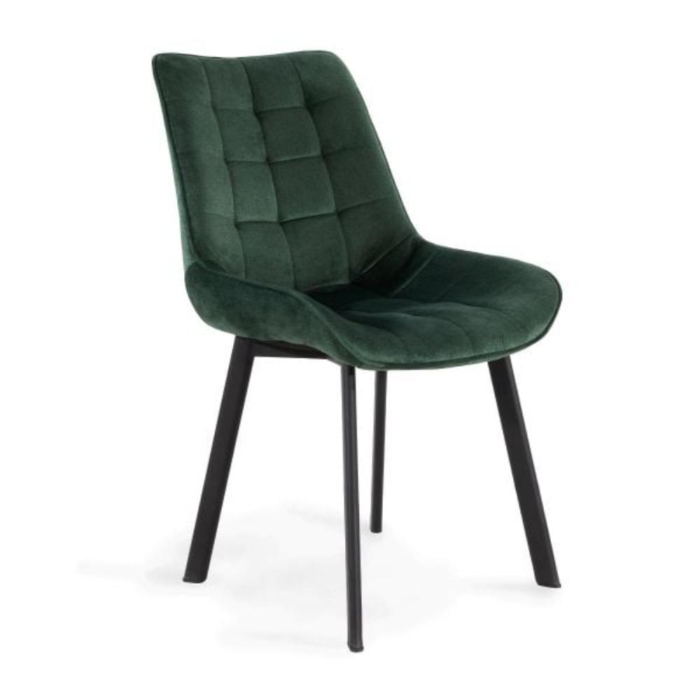 KrzesÃƒÆ’Ã¢â‚¬Â¦ÃƒÂ¢Ã¢â€šÂ¬Ã…Â¡o COLIN Velour Chair Green 53x61x88cm