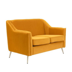 Homla Sofa Avant 2 Seater Mustard 127x82x81.5 Cm