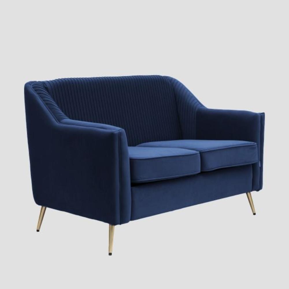 Homla Sofa Avant 2 Seater Blue 127x82x81.5 Cm