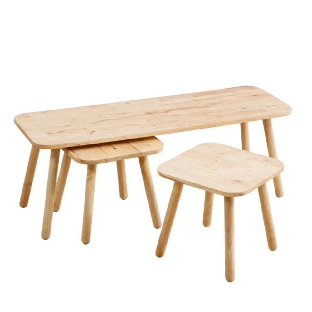 Homla Natural Coffee Table Set 120x40x43\40x40x35.5 cm