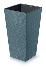 Prosperplast Furu Square Planter 24x24x45cm - Scandinavian Blue
