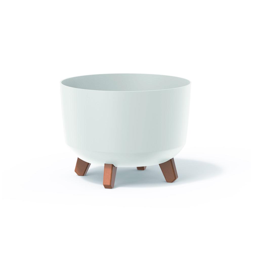 Prosperplast Gracia Eco Wood Planter 23.8x23.8x18.7cm - White